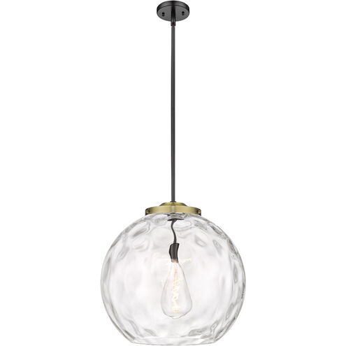 Ballston Athens Water Glass 1 Light 18 inch Black Antique Brass Pendant Ceiling Light