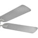 Afton 52 inch Satin Steel with Matte Black, Silver Blades Fan