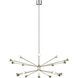 Sean Lavin Lody LED 48 inch Polished Nickel Chandelier Ceiling Light, Integrated LED