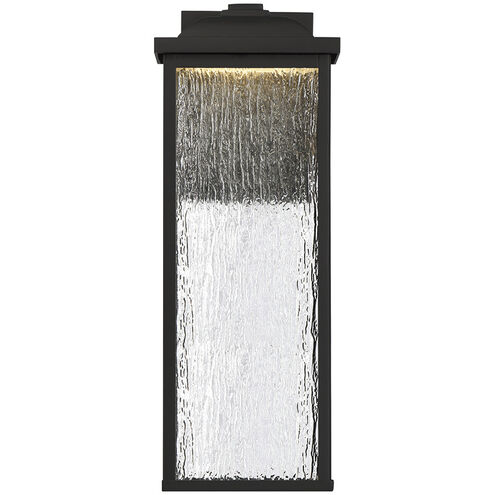 Venya LED 16.5 inch Black Outdoor Wall Sconce