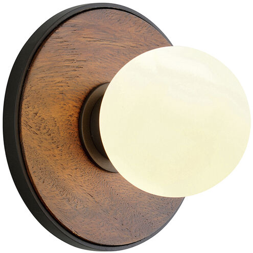 Cadet 1 Light 6.5 inch Black And Natural Acacia Wall Sconce Wall Light