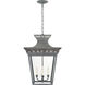 E. F. Chapman Elsinore 4 Light 18 inch Weathered Zinc Hanging Lantern Ceiling Light, Large