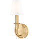 Tova 1 Light 5.25 inch Rubbed Brass Wall Sconce Wall Light