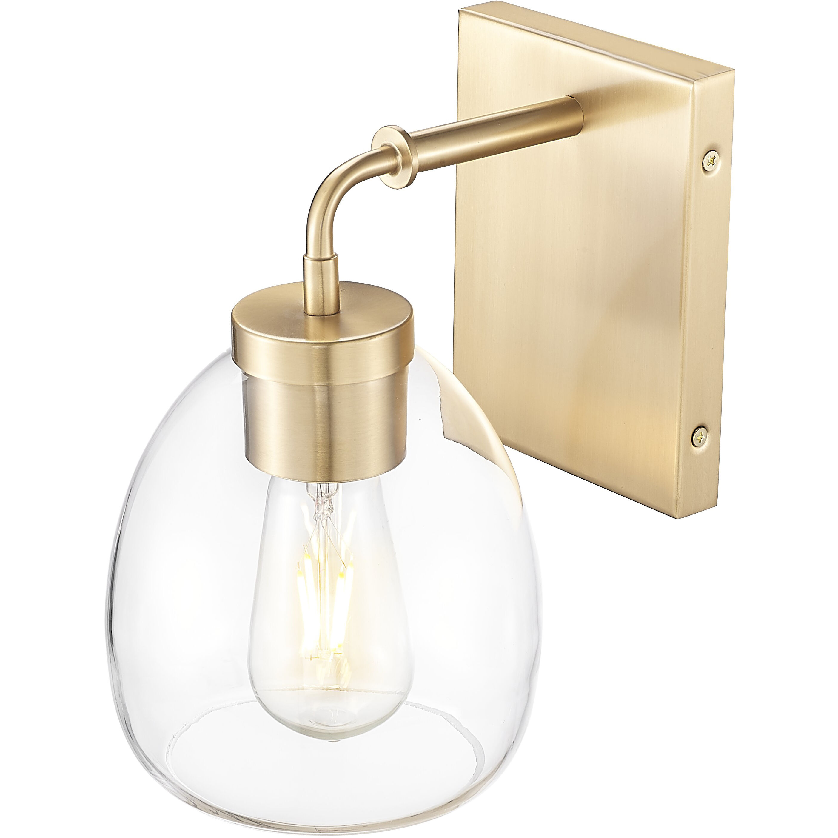 Dawes Sconce Wall Light in Brass