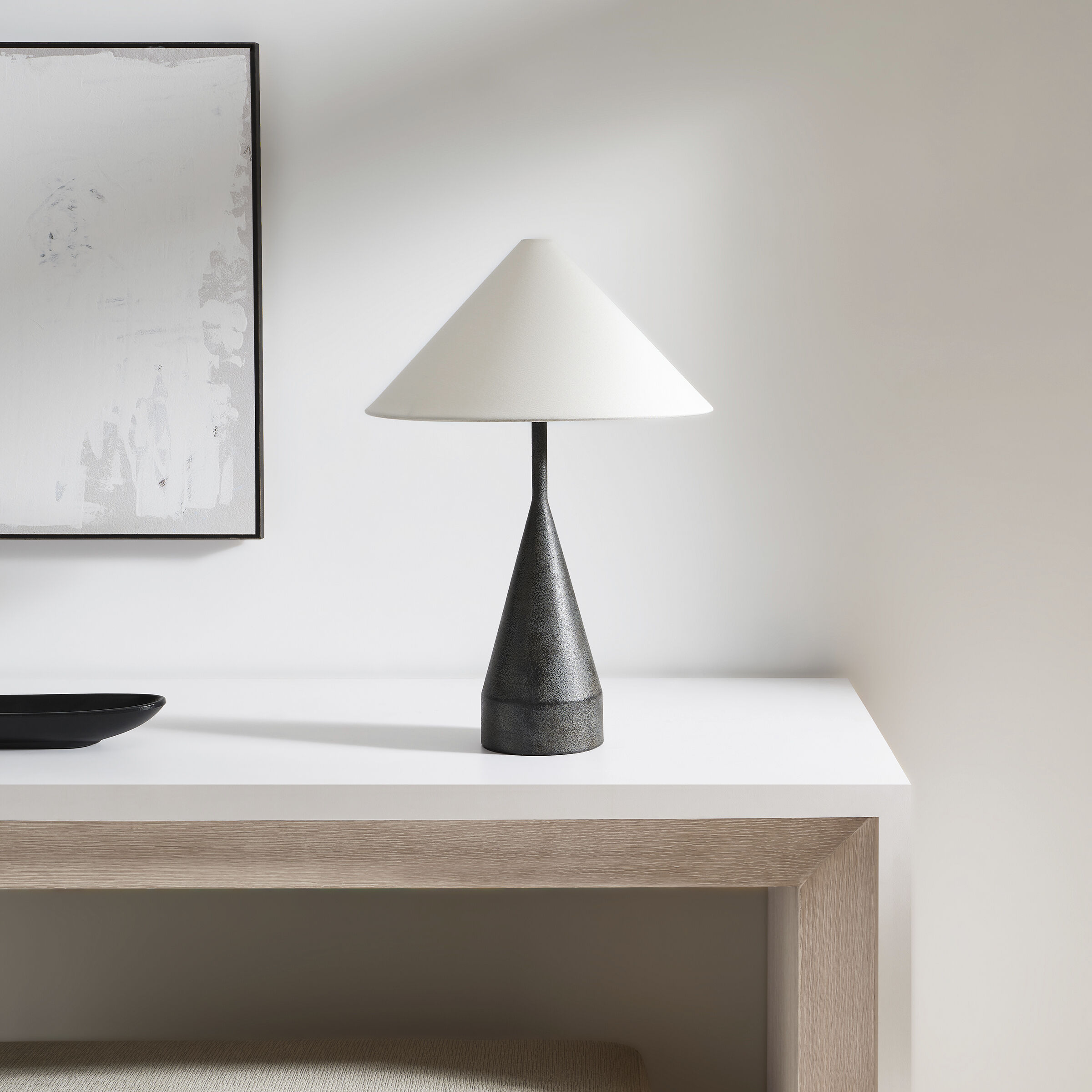 Kelly by Kelly Wearstler Brachion 20.88 inch 60 watt Black Pearl Table Lamp Portable Light