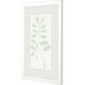 Florals Collection Block Profile Matted White Framed Art