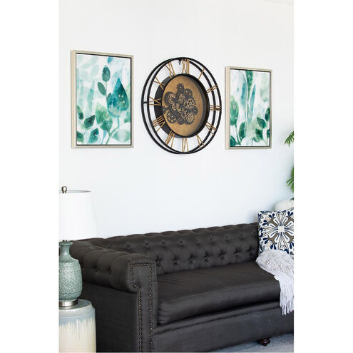 Leaves in Shades of Greens 25.4 X 19.1 inch Printed Acrylic Wall Art