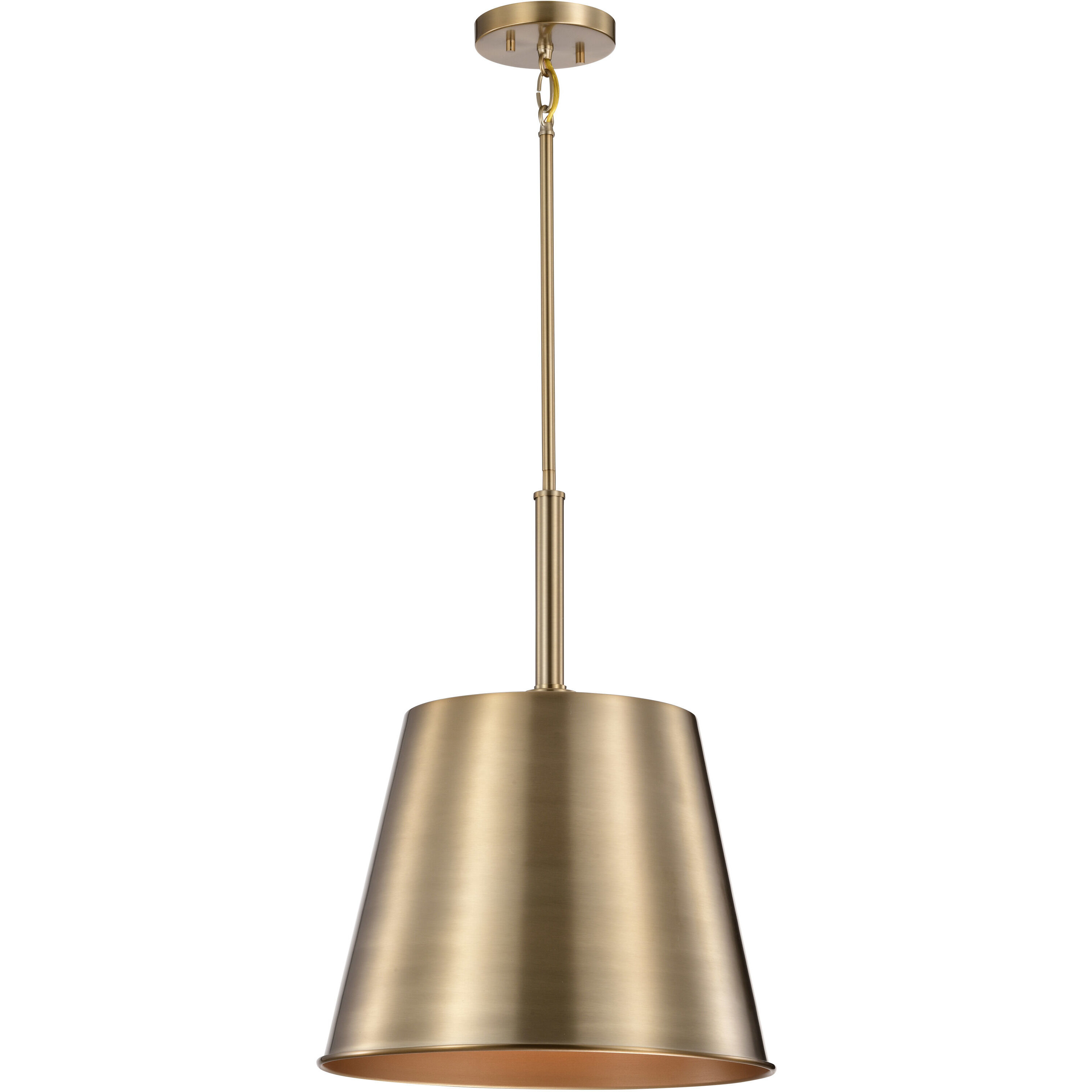 Alexis 1 Light 15 inch Burnished Brass and Gold Pendant Ceiling Light