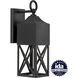 Birkdale 1 Light 18 inch Textured Black Outdoor Wall Lantern