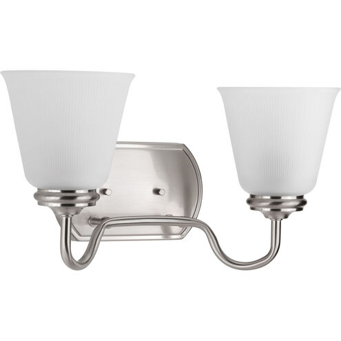 Keats 2 Light 15.5 inch Brushed Nickel Bath Vanity Wall Light