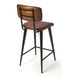Industrial Chic Saddle  39 inch Brown Leather Barstool
