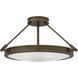 Collier 4 Light 22 inch Light Oiled Bronze Indoor Semi-Flush Mount Ceiling Light