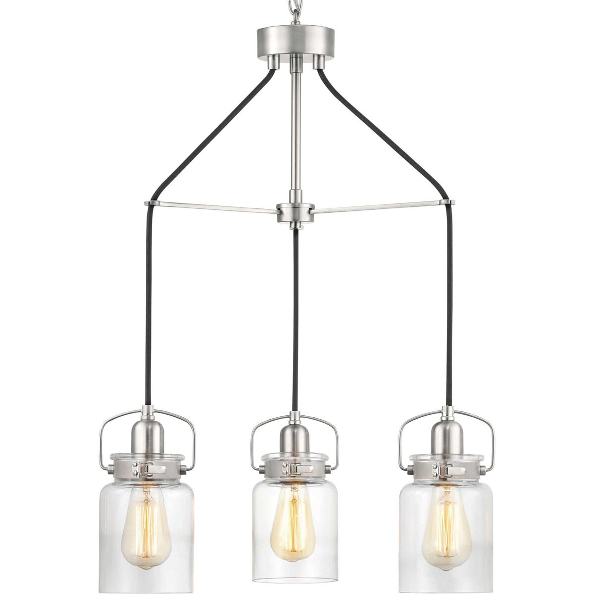 Calhoun 3 Light 22.63 inch Brushed Nickel Chandelier Ceiling Light