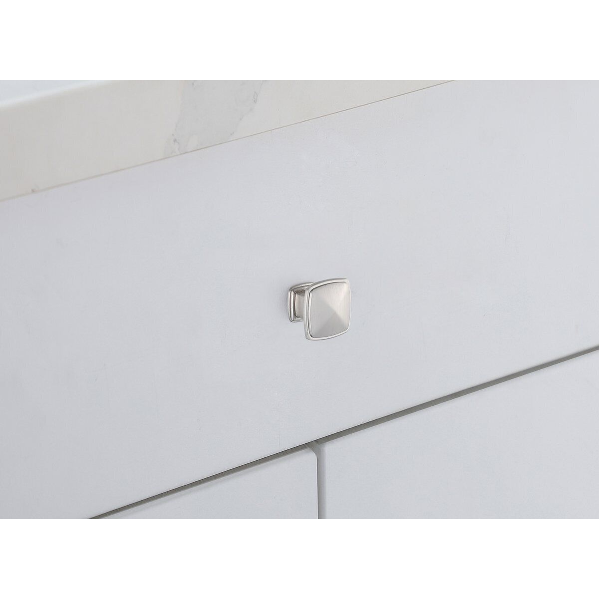 Marcel Brushed Nickel Hardware Cabinet Knob, Set of 10