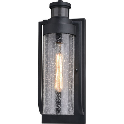 Lawton Textured Black Outdoor Motion Sensor
