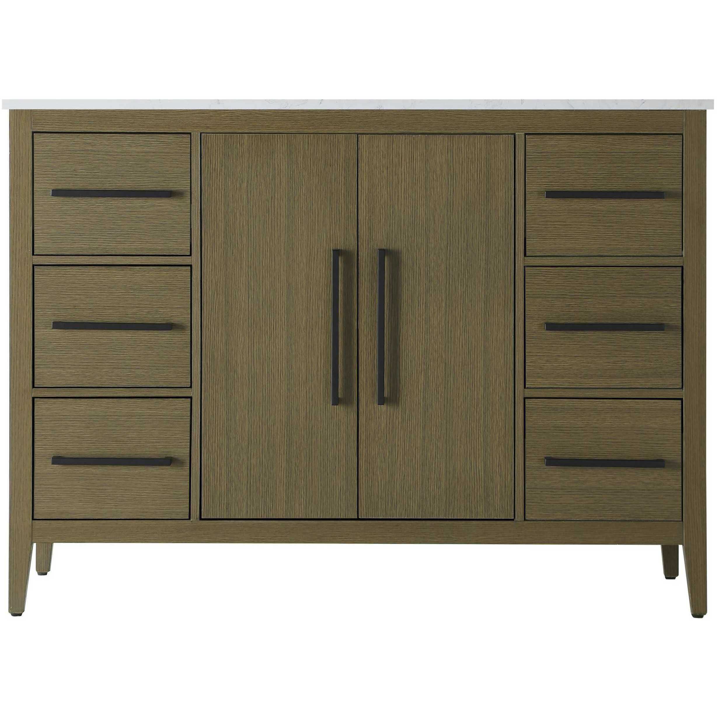 Millie 48 X 35 inch Chestnut Brown Bathroom Vanity Cabinet