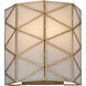 Polyhedron 1 Light 12 inch Brass Wall Sconce Wall Light