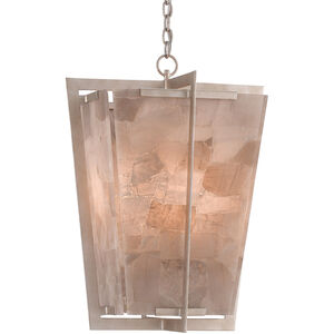 Berenson 4 Light 21 inch Silver Leaf/Smoky Quartz Lantern Pendant Ceiling Light