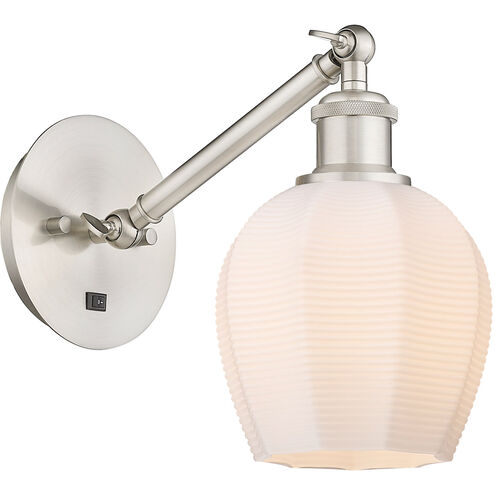 Ballston Norfolk 1 Light 6 inch Brushed Satin Nickel Sconce Wall Light