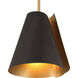 Hillcrest 1 Light 12 inch Legacy Brass and Dark Bronze Pendant Ceiling Light
