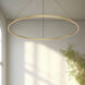 Cerchio Pendant Ceiling Light in Brushed Gold