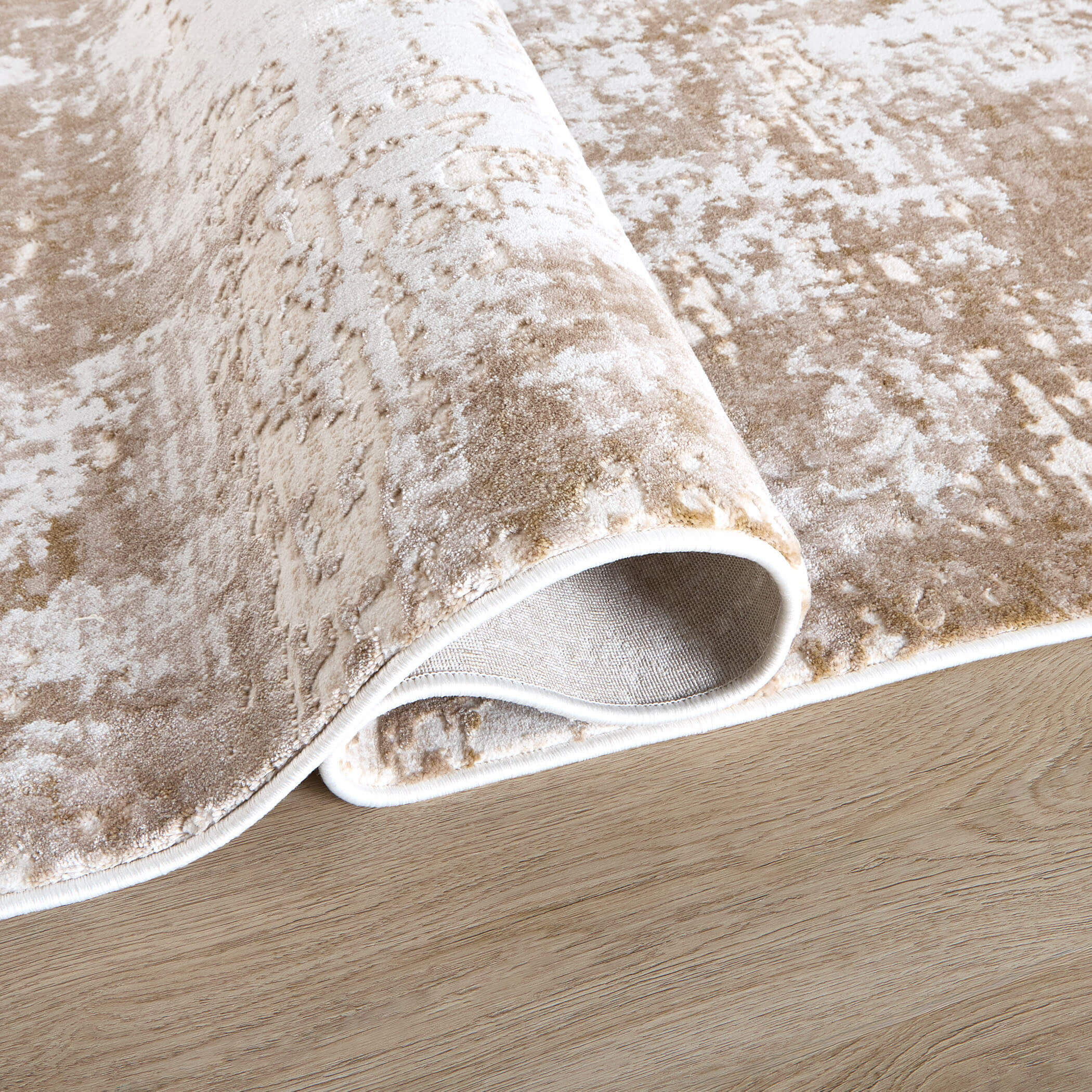 Eclectic Luxe 130 X 94 inch Gold Rug in 8 x 11