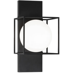 Squircle 1 Light 7 inch Black Wall Sconce Wall Light