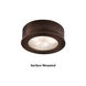 LED Button Light 24 LED 2.25 inch Copper Bronze Puck Light in 2700K