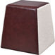 Polina 18 inch Brown and White Accent Stool