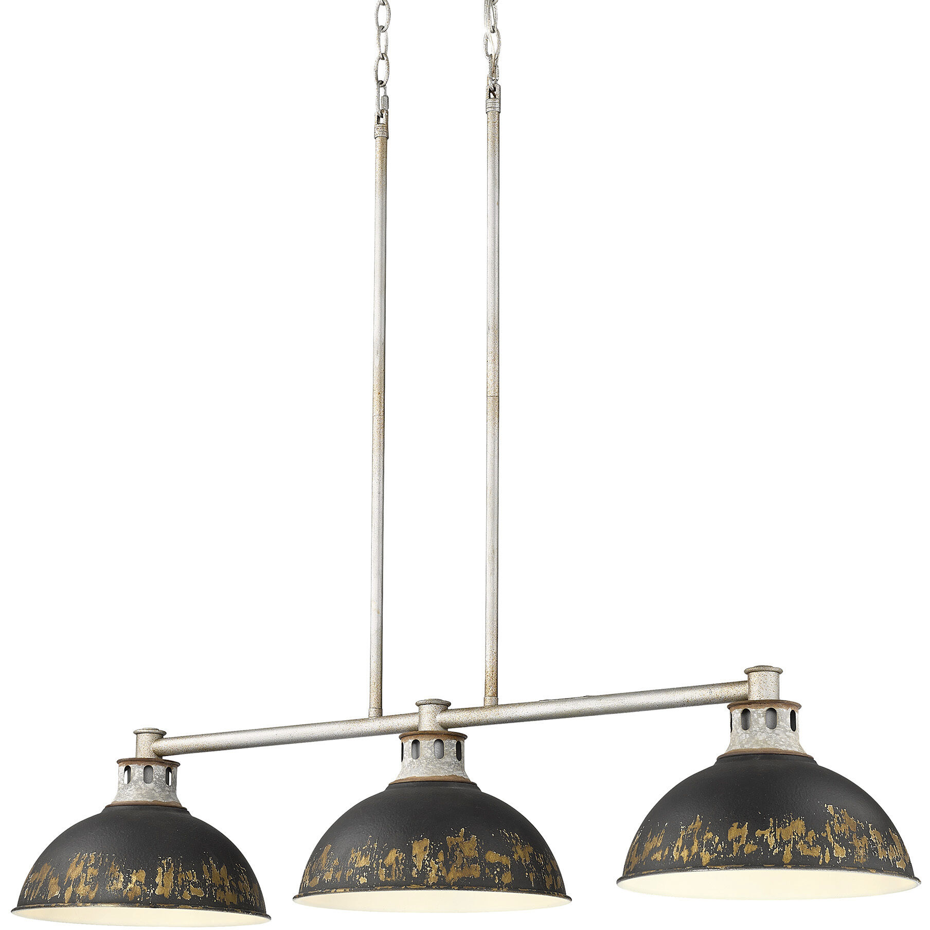 Kinsley Island Light Ceiling Light in Antique Black Iron
