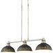 Kinsley Island Light Ceiling Light in Antique Black Iron