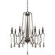 Kenwood 8 Light 33 inch Weathered Ash Chandelier Ceiling Light