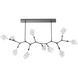 Blossom LED Graphite Linear Pendant Ceiling Light in 2700K LED, Branch