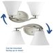 Bravo 2 Light 17 inch Brushed Nickel Bath Vanity Wall Light