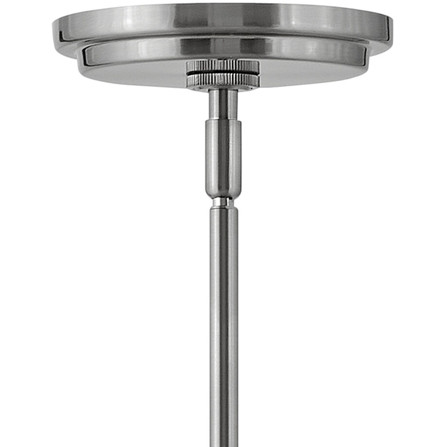 Tournon 3 Light 15 inch Brushed Nickel with Black Indoor Pendant Ceiling Light