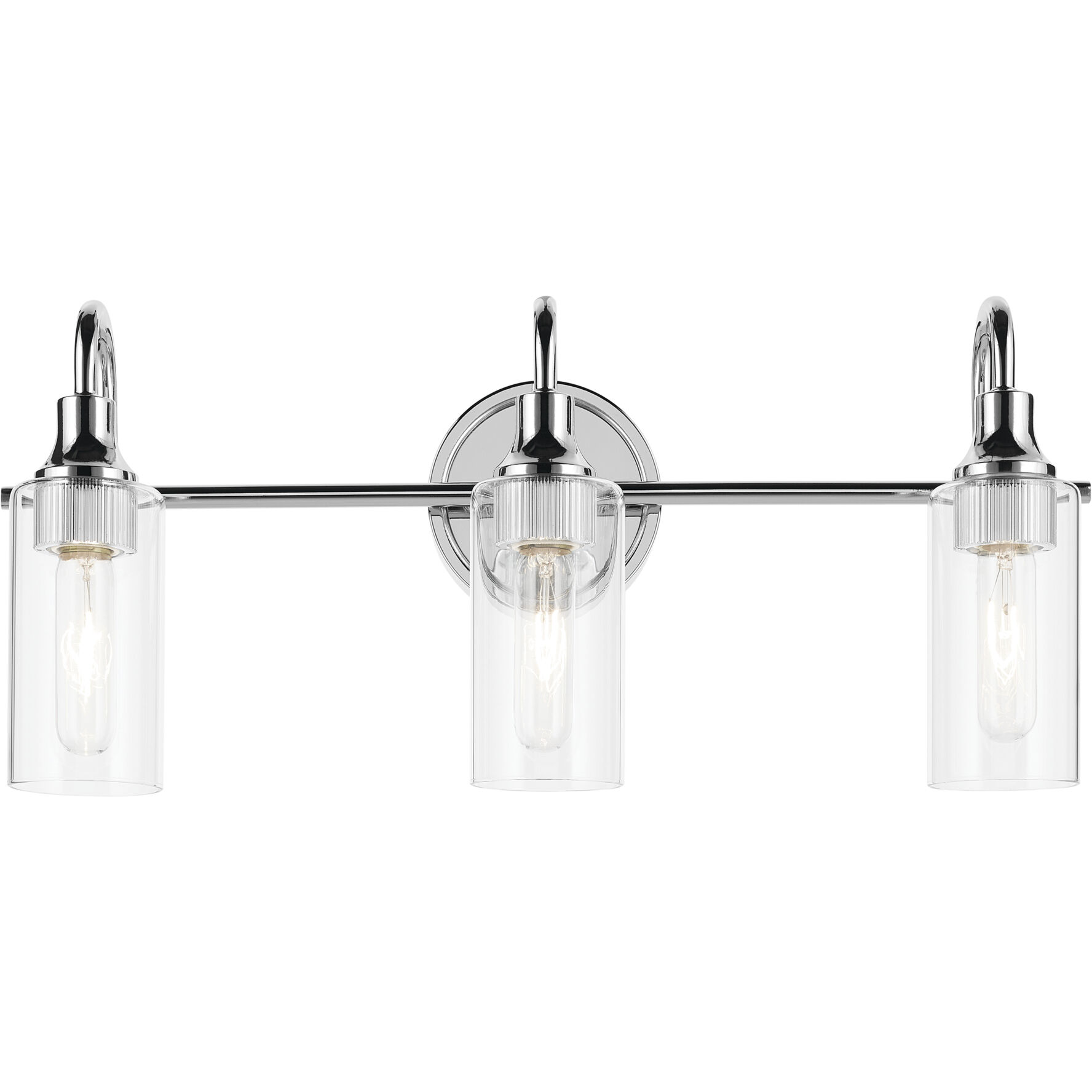 Kavi 3 Light 23 inch Chrome Vanity Light Wall Light
