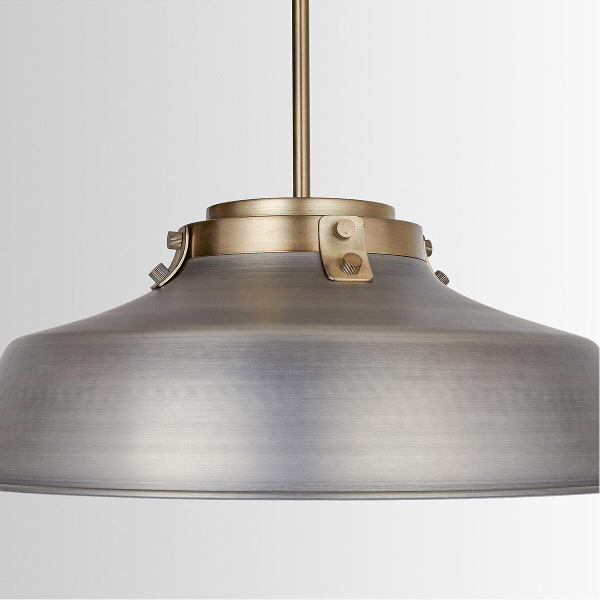 Oakwood 1 Light 18 inch Antique Nickel Pendant Ceiling Light