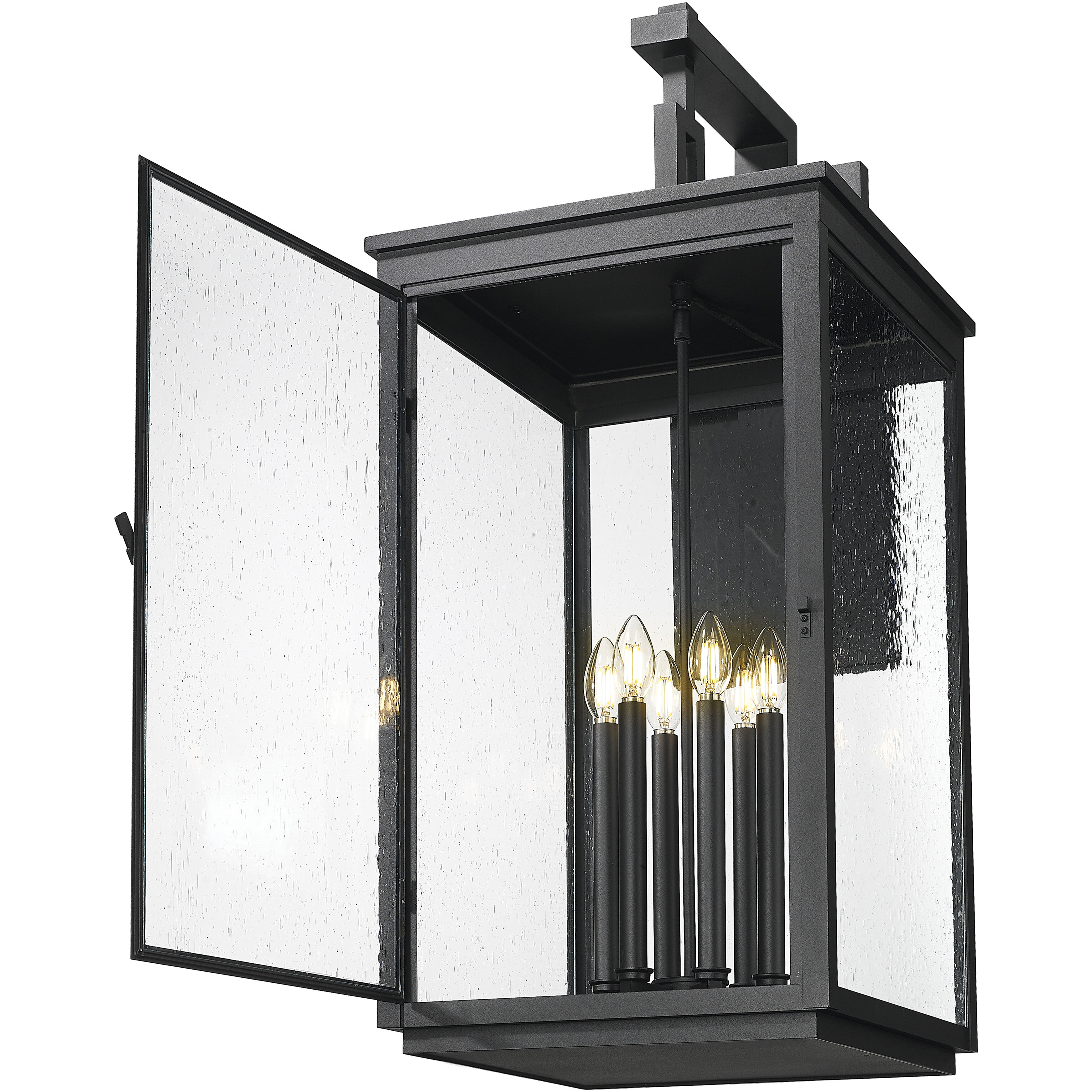 Hartwell 6 Light 36 inch Sand Black Outdoor Wall Light