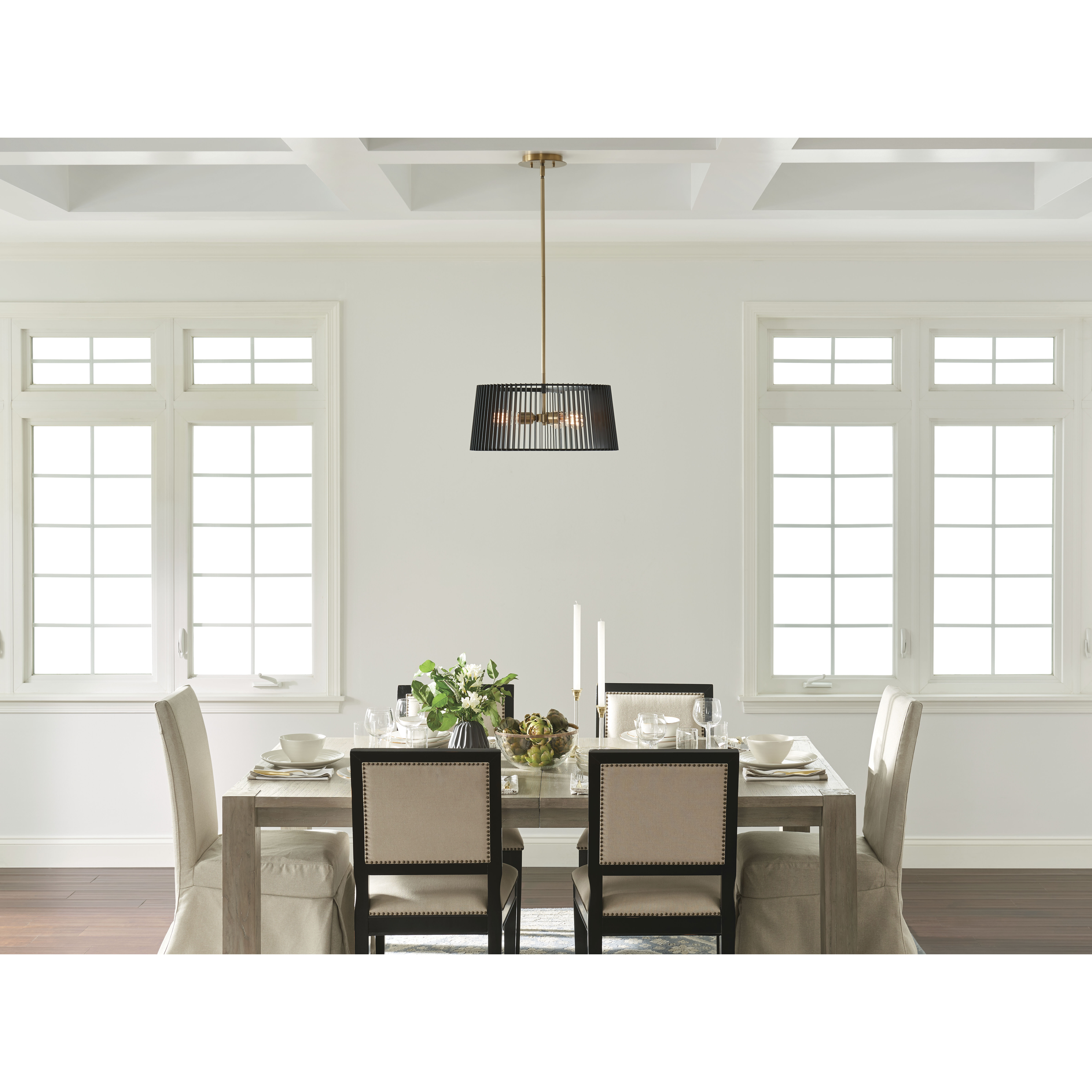 Linara 3 Light 18.5 inch Black Pendant Ceiling Light