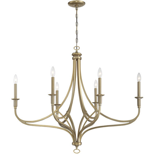 Brushed Honey Gold Chandelier Ceiling Light