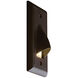 Step 1 2 watt Bronze Step Light in Amber, Vertical Cove