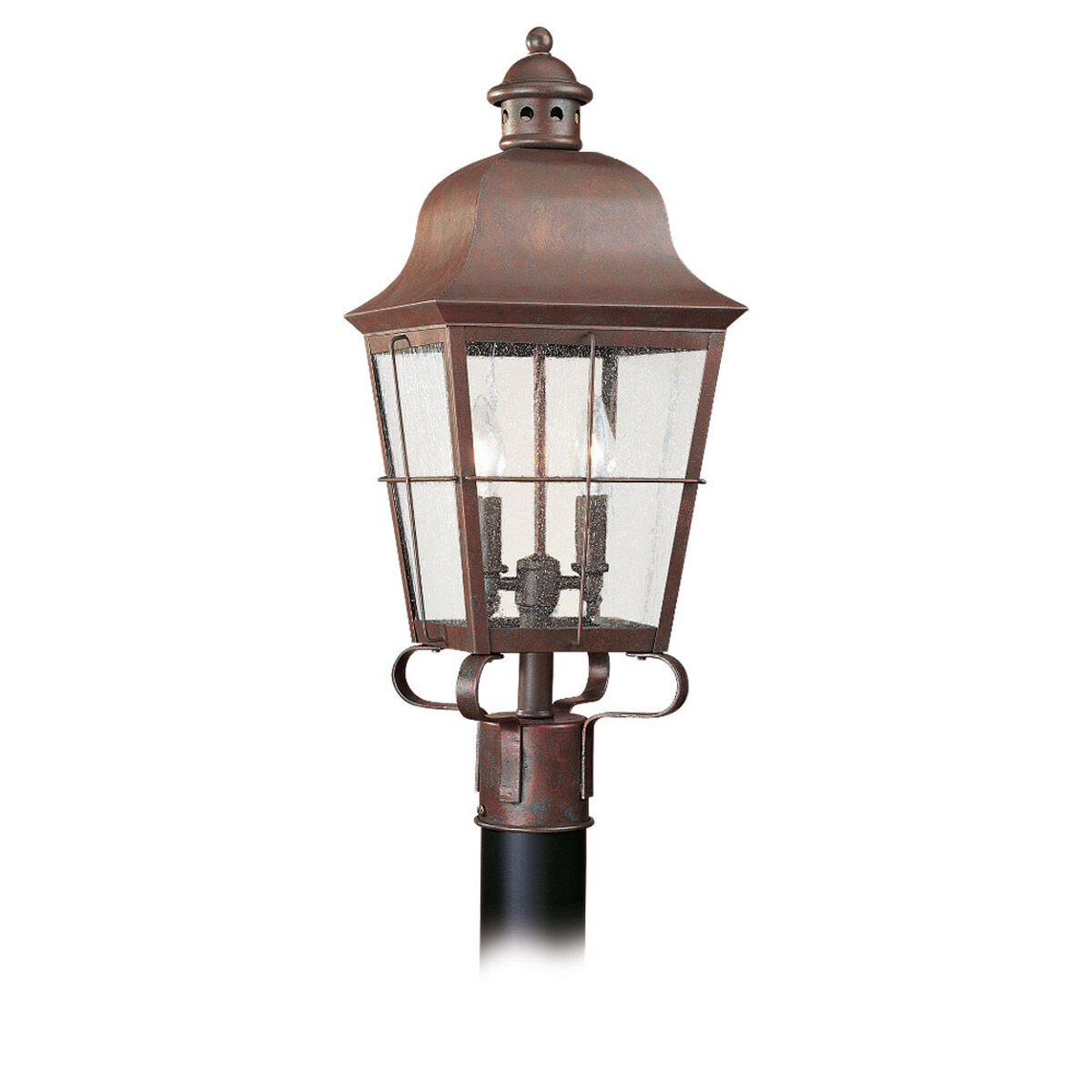 Copper outdoor clearance post light