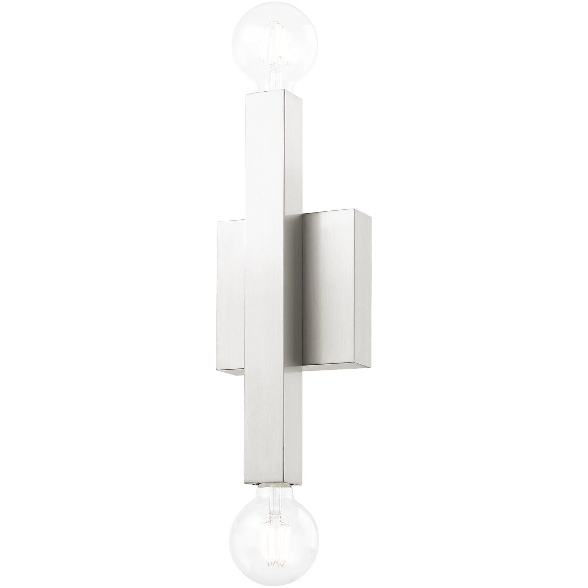 Solna 2 Light 6 inch Brushed Nickel ADA Sconce Wall Light