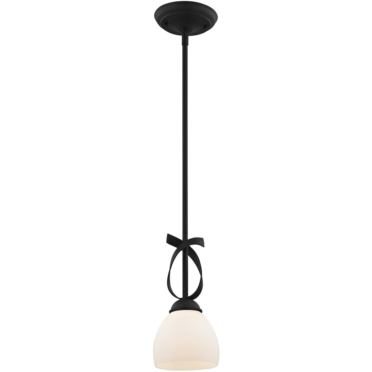 Brookside 1 Light 6 inch Black Mini Pendant Ceiling Light