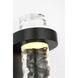 Marie Flanigan Theron LED 3.25 inch Bronze and Clear Wavy Glass Linear Bath Sconce Wall Light