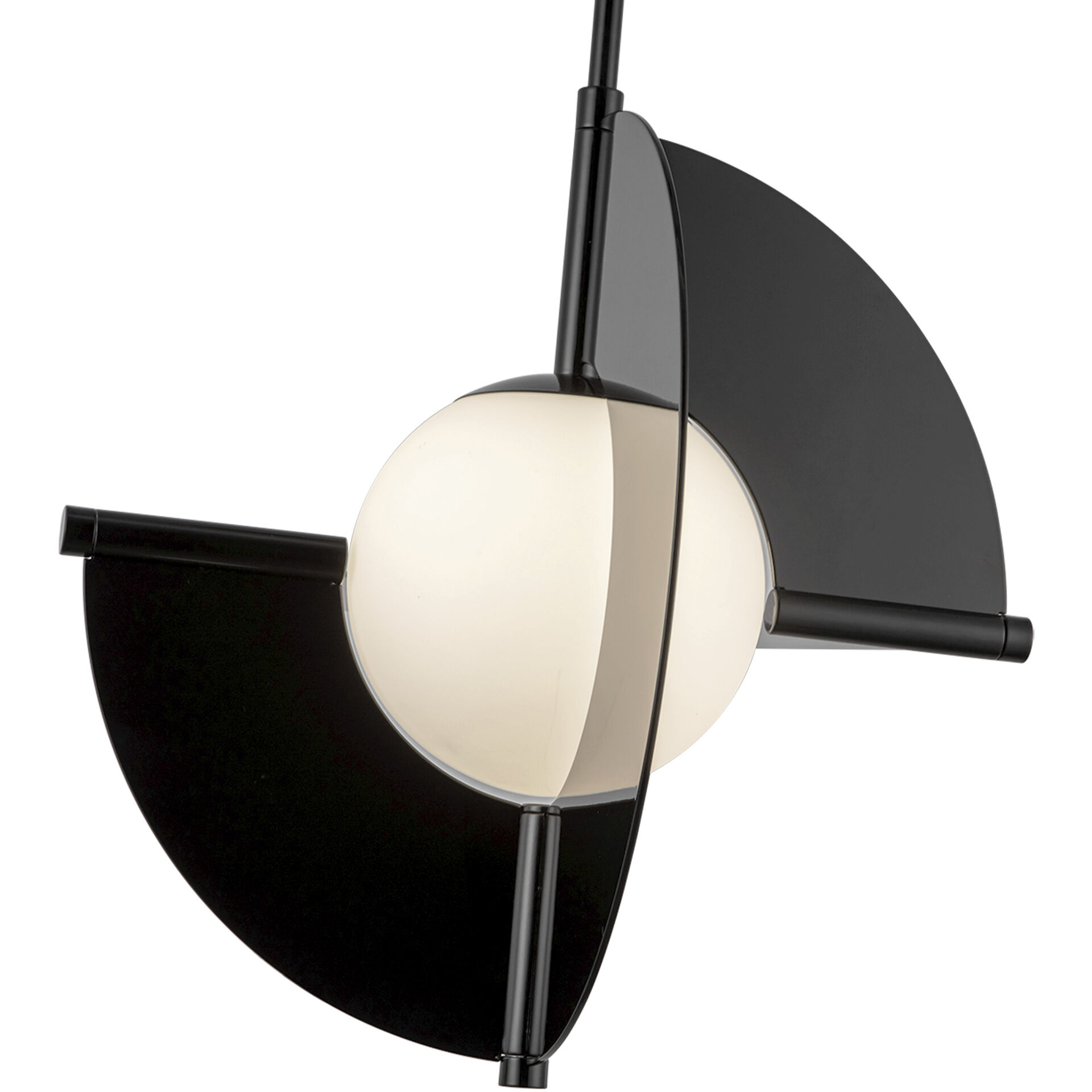 Scorpio Pendant Ceiling Light in Glossy Black