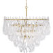 Glassara 15 Light 39.75 inch Legacy Brass Pendant Ceiling Light