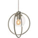 Jamie 1 Light 12 inch Satin Nickel Pendant Ceiling Light