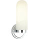 Capsula 1 Light 4.75 inch Chrome Wall Sconce Wall Light