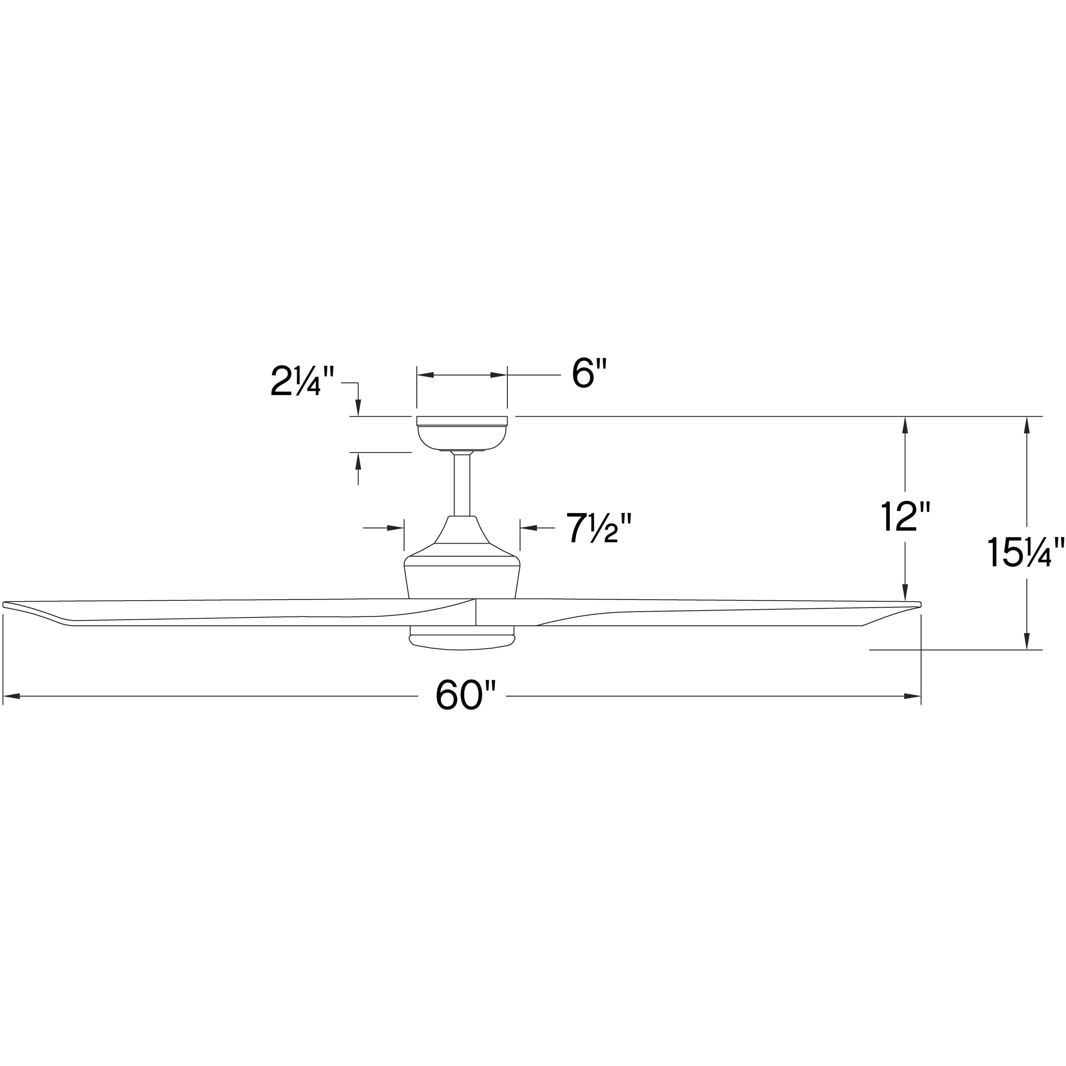 Sculpt 60 inch Matte White Fan